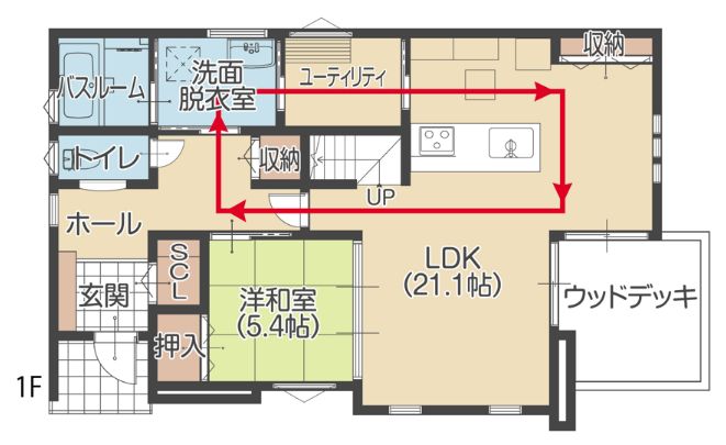 秀光ビルド　回遊動線のある家